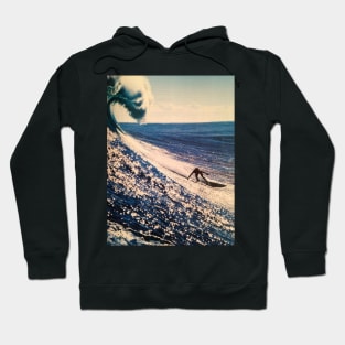 vintage surf poster california Hoodie